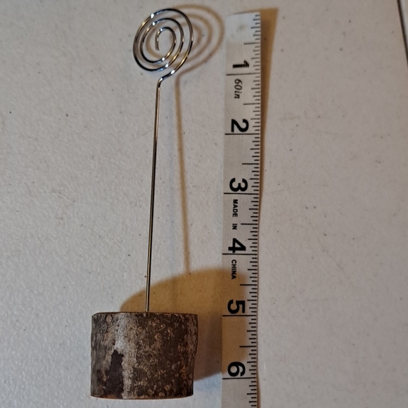 A Set of 6 wood block name place holders mini sign holders - Picture 3 of 5